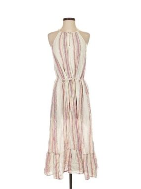 Velvet by Graham & Spencer Ivory Dress with Pastel Stripes